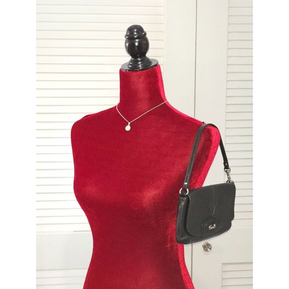 Coach Women's Black Leather Ashley Evening Credit Card Wallet Wristlet M 2070 - Picture 9 of 15